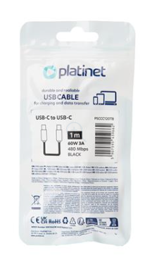 Câble USB-C vers USB-C Platinet - 60W – Image 3